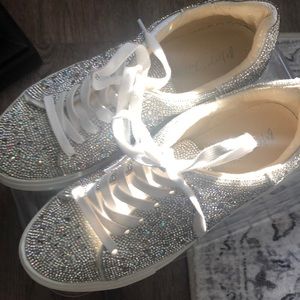 Betsy Johnson Sutton Rhinestone Sneakers